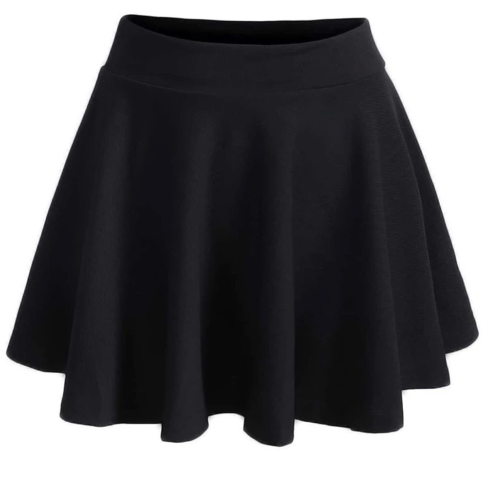 Plus elastic waist skirt